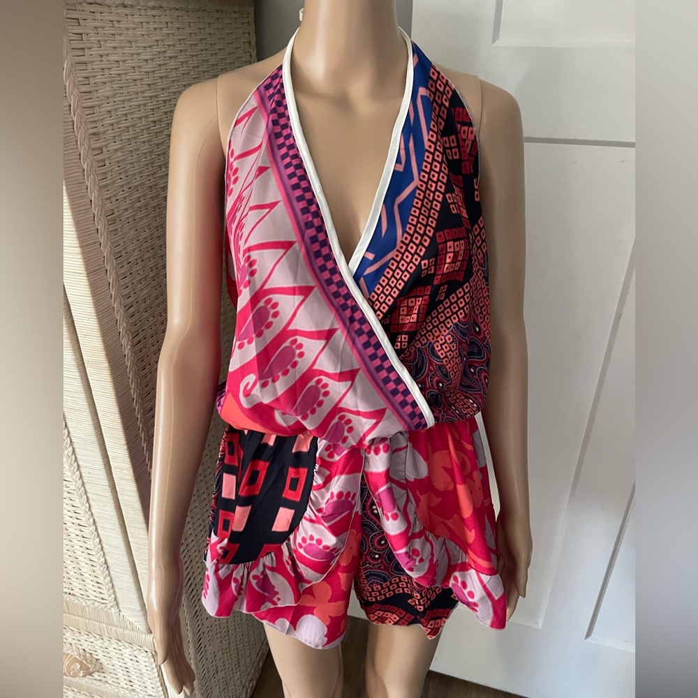 Funky Open Back Romper